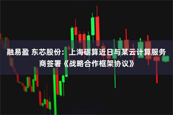 融易盈 东芯股份：上海砺算近日与某云计算服务商签署《战略合作框架协议》